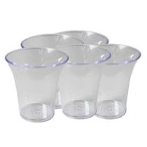 Kit Com 100 Calices Copinhos De Acrilico Para Santa Ceia