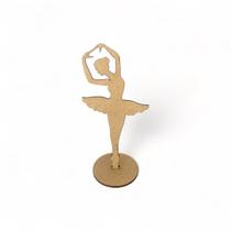 Kit com 100 centros de mesa bailarina simples vários modelos MDF cru - Galuno Artesanato