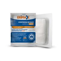 Kit com 100 Compressas de Gaze 7,5X7,5 Estéril 13Fios ERIMAX