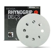 Kit com 100 disco de lixa p180 rhynogrip white 125mm - indasa