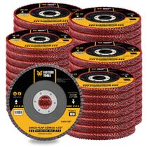 Kit com 100 Discos Flap Grão 100 Aço Cônico 4.1 2 FSTC09 Kit com 100 Discos Flap Grão 100 Aço Cônico 4.1 2 FSTC09