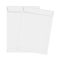 Kit com 100 Envelopes Branco Ofício 240x340 OF34
