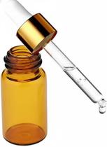 Kit Com 100 Frasco Vidro Ambar Conta Gotas Dourado 5Ml Luxo Kit Com 100 Frasco Vidro Ambar Conta Gotas Dourado 5Ml Luxo