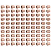 Kit com 100 Luva PVC Solda Rosca Cola 25mm 3/4