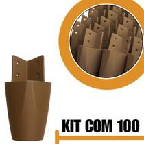 Kit Com 100 Pés Para Multiusos Móveis e GuardaRoupas em Plástico Resistente Galego Home Kit Com 100 Pés Para Multiusos Móveis e GuardaRoupas em Plástico Resistente Galego Home