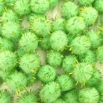 Kit Com 100 Pompom Em Lurex 1.5Cm Verde Claro