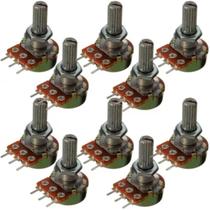 Kit Com 100 Potenciômetros, Linear 100K - L20 Kit Com 100 Potenciômetros, Linear 100K - L20