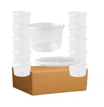 Kit Com 100 Potes Tampa Lacre Bpa Free 1000ml Kit Com 100 Potes Tampa Lacre Bpa Free 1000ml