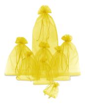 Kit Com 100 Saquinhos De Organza 7x10cm