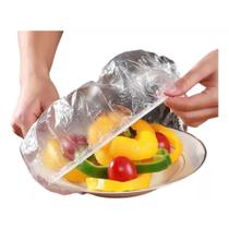 Kit com 100 tampas descartáveis para alimentos