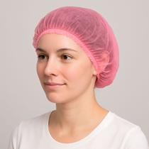 kit com 100 toucas tnt descartavel com elastico