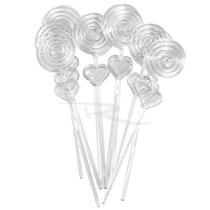 Kit Com 100 Unidades Bases Acrílicas 5x5 Redonda + 100 Espiral Transparente