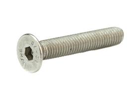 KIT com 100 unidades de Parafuso Tipo Allen com Sextavado Interno Cabeça Chata Inox Din 7991
