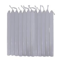 Kit com 100 Velas Palito Branca de Parafina Pura 16 cm