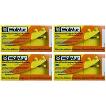 Kit com 100 walmur brinco grande sem macho amarelo