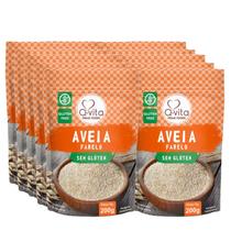 Kit Com 10Und Farelo De Aveia Sem Glúten Q-Vita 200G Kit Com 10Und Farelo De Aveia Sem Glúten Q-Vita 200G