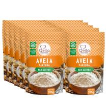 Kit Com 10Und Farinha De Aveia Sem Glúten Q-Vita 200G
