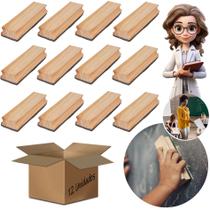 Kit Com 12 Apagadores Multiuso Para Quadro Negro E Branco Kit Com 12 Apagadores Multiuso Para Quadro Negro E Branco