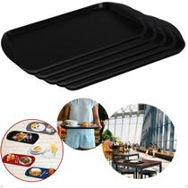 Kit com 12 Bandejas Multiuso Retangular 44x30,7 cm Restaurante Self Service FastFood Bares Unitermi