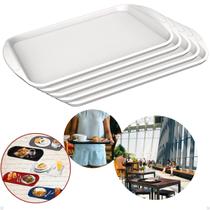 Kit com 12 Bandejas Multiuso Retangular 44x30,7 cm Restaurante Self Service FastFood Bares Unitermi Kit com 12 Bandejas Multiuso Retangular 44x30,7 cm Restaurante Self Service FastFood Bares Unitermi