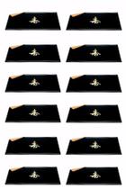 Kit Com 12 Bandejas Sushi e Sashimi Preto