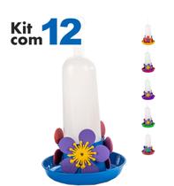 Kit com 12 Bebedouro Beija-Flor Mini 100 ml - Jel Plast