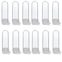 Kit Com 12 Bebedouros Passaros Grande Malha 75ml