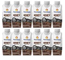 Kit com 12 Bebida Piracanjuba Whey 250 Ml - Sabor Cacau