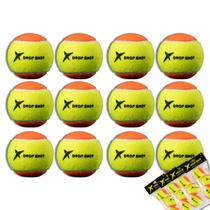 Kit com 12 Bolinhas Drop Shot Beach Tennis Approved Stage 2