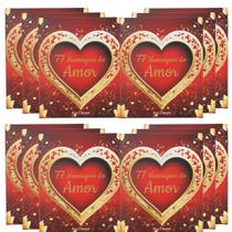 Kit com 12 Box 77 Mensagens de Amor para Inspirar Seu Dia