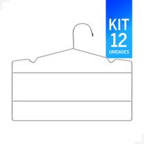 Kit com 12 Cabides Triplos Cromados - Organize Seu Armário com Estilo e Praticidade Kit com 12 Cabides Triplos Cromados - Organize Seu Armário com Estilo e Praticidade
