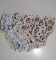 Kit com 12 calcinhas infantil de 2 a 3 anos Kit com 12 calcinhas infantil de 2 a 3 anos