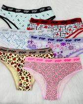 Kit com 12 Calcinhas Pop Tanga Kit com 12 Calcinhas Pop Tanga