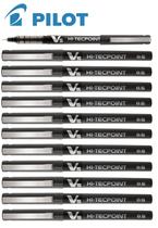 Kit Com 12 Canetas Pilot Hi Tecpoint V5 Preta