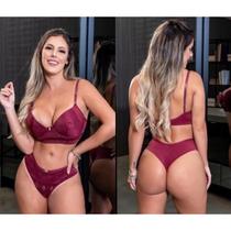 Kit com 12 conjuntos de lingerie de muito luxo. Kit com 12 conjuntos de lingerie de muito luxo.