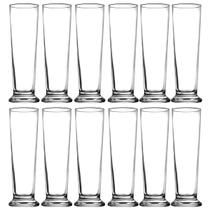 Kit com 12 Copos Vidro P/ Cerveja Chopp Drink Bar 250ml Refrigerante