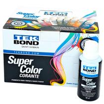 Kit Com 12 Corante Liquido Tek Bond Preto - frasco de 50 ml