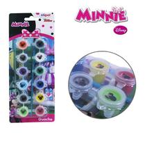 Kit com 12 Cores Sortidas de Tinta Gauche - Minnie Mouse Disney