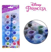 Kit com 12 Cores Sortidas de Tinta Gauche - Princesas Disney Kit com 12 Cores Sortidas de Tinta Gauche - Princesas Disney