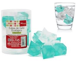 Kit com 12 Cubos de Gelo Artificial Ecológico Reutilizável - Diamante Kit com 12 Cubos de Gelo Artificial Ecológico Reutilizável - Diamante