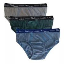 Kit Com 12 Cueca Slip Infantil Algodão Lindas E Confortável - Naimus