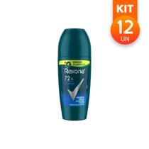 Kit com 12 Desodorante Rollon Rexona Active Masculino Motionsence 48h 50ml