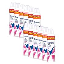Kit com 12 Desodorantes Antitranspirantes Aerosol Feminino Rexona Powder Dry 72 Horas 250ml