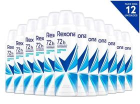 Kit com 12 Desodorantes Rexona Cotton Dry 150ml Kit com 12 Desodorantes Rexona Cotton Dry 150ml