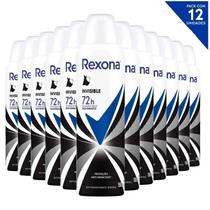 Kit com 12 Desodorantes Rexona Invisible 150ml Kit com 12 Desodorantes Rexona Invisible 150ml
