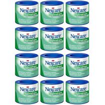 Kit com 12 Esparadrapo Impermeavel Branco Nexcare 25MM X 90CM