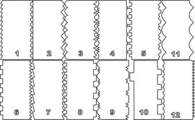 Kit com 12 Espátulas em Acrílico 15x8cm P/ modelar bolo
