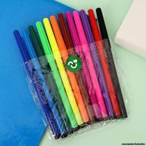 Kit com 12 Estojo de Canetinha 12 Cores Leo & Leo