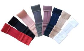 Kit com 12 Extensores elásticos para Soutien Extensor elástico para sutiã - Modelo com 2 ganchos e 2