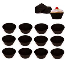 Kit com 12 Formas de Silicone Para Cupcakes 6,5cm